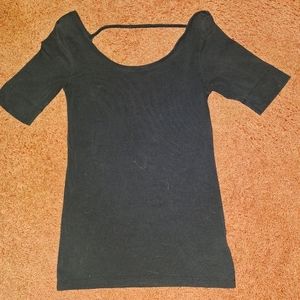 Small black crop top